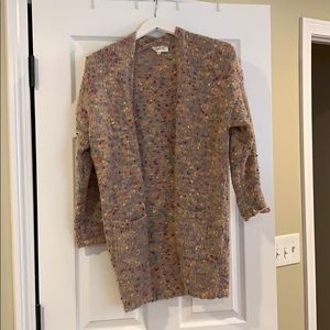 Multi colored cardigan sweater